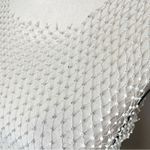 Lulus  Sunlight Sparkle White Fishnet Rhinestone Maxi Dress Swim Coverup XS/S NWT Photo 4