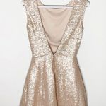 Tobi Vina sequined blush skater dress size S Photo 5