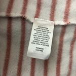 Caslon  Womens Sweatshirt Oversized Wide Sleeve Striped Pink White M Photo 3