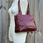 Lord & Taylor Vintage Leather Handbag Brown Photo 11
