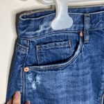 BLANK NYC Front zip distresses denim mini skirt size 27 Photo 4