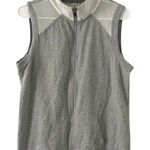 Fabletics Temecula Mesh Zip Up Mock Neck Gray Athletic Vest S Small Photo 0