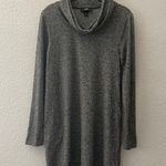 Charcoal Cowl Neck Sweater Dress Size Small by AGB Photo 0