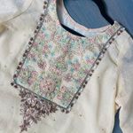 Pakistani Indian NWT 3pc suit Tan Size M Photo 6