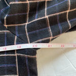 Gimmicks by BKE  plaid embellished long jacket Blazer Navy Women’s size S Photo 7