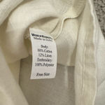 World Market Dress Linen Dress Floral Embroidered Dress Boho Dress Womens OS White Photo 7