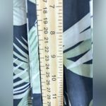 Green and Black Wide Leg Jumpsuit with Tropical Design Size 14 Photo 7