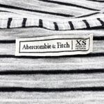 Abercrombie & Fitch Womens XS Striped T-Shirt Mini Dress Black Gray White Photo 4