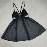 Victoria's Secret Victoria’s Secret Sheer Mesh Cage Babydoll Nightie Black Small Photo 5