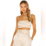 Camila Coelho NWT Jaida Crop Top in Vanilla Photo 1