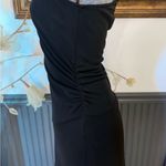Diane Von Furstenberg  Asymmetric Side Ruched Little Black Dress ~ Size 6 🧡🍄 Photo 3