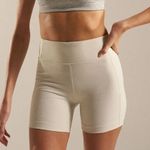 Outdoor Voices  Warmup 5” Biker Shorts White Photo 1