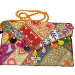 Artisan Made Ethnic India Crossbody Purse Shoulder Bag Flap Envelope Patchwork Photo 0