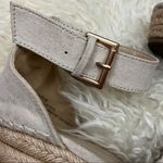 Altar'd State Altar’d State Tan Vegan Suede Perforated Espadrilles Wedges 8 Photo 3