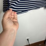 Evereve  MIA striped hoodie navy blue white womens size medium nautical casual Photo 2