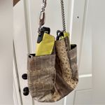 Jimmy Choo Beige/Green Karung and Watersnake Anna Shoulder Bag Photo 3