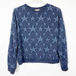 Kori America B5259 Blue Sweatshirt star print sz M Photo 0