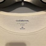 Croft & Barrow NWT  white long sleeve crewneck shirt. Plus size 1x Photo 1