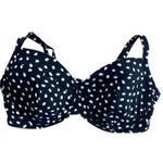 Lands' End  Black & White polka dot bikini top Bra Size 36DD /38D Photo 6