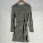 Lucky Brand Cloud Jersey Soft Heather Gray Long Sleeve V-Neck Wrap Dress Size M Photo 11