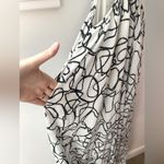 ASTR The Label Sanger Dress Sz Large White & Black Printed Maxi Cut-outs Resort Photo 6