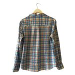 Vineyard Vines  Womens Lightweight Top Blue Plaid 1/4 Button Sz 10 #2401 Photo 5