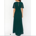 Show Me Your Mumu  Emily Empire Maxi‎ Dress in Emerald Chiffon Size Medium NWT Photo 1