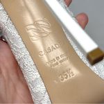 Casadei NEW  Blade Heel Glittery Lace Pointed Toe Pumps White Wedding Bridal 35.5 Photo 9