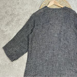 Eileen Fisher Organic Linen Blend Longsleeve Open Front Long Cardigan Knit M Photo 7