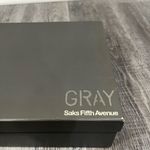 Saks 5th Avenue Gray for Saks Fifth Avenue Suede Leather Metallic Lace Up Wedge Booties sz 6.5 Photo 14