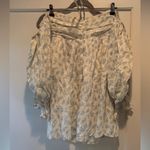 Storia  Cream Floral Off-Shoulder Blouse Photo 1