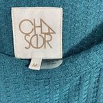 Chaser women’s medium blushish green pullover ribbed buttons long sleeve Photo 7