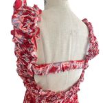 Anthropologie  Atelier 1756 Colombia Amal Red Eyelet Midi Dress Size Small Photo 6