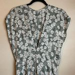 Lewit 100 % Silk Dress Size 2 Daisy Floral Lightweight Sage Green Photo 2