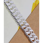 Boutique NEW Solid Curb Cuban Link Bracelet 925 Sterling Silver Statement Jewelry ‎ 8" Photo 3