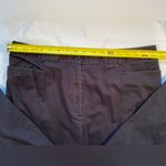 Saks Fifth Avenue‎ Real Clothes, Capri Black Cotton slacks, size 16 Photo 3