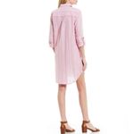 MICHAEL Michael Kors Pink Striped Shirt Dress Size L Photo 1