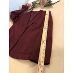 Emily Women Jacket 8 Single Vented Lapel Notch Collar Two Button Closure Pocket Red Photo 7