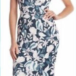 ✨ HP✨Alexia Admor V Neck Scuba Sheath Dress✨ White Size M Photo 0