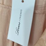 Lovers + Friends Lovers Friends NWT Bali Kimono Maxi Dress Pink Satin Ruffles Belt ~ Size M Photo 6