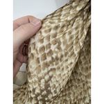 Ralph Lauren Lauren Silk One Shoulder Mini Dress Women 16 Brown Animal Print Photo 6