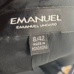 Vintage Emanuel Ungaro Wool Pinstripe Blazer Covered Button Down Black Womens 8 Photo 7