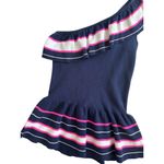 Lilly Pulitzer  Striped Ruffle Asymmetrical Top Size Small Photo 5