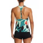 Nike Floral Jungle Square Neck Swim Tankini Size XL Photo 9