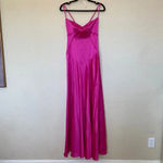 House Of CB 'Anabella' Fuchsia Lace Up Maxi Dress NWOT size S Photo 3