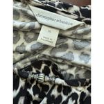 cj banks XL Animal Print Top Blouse Womens Leopard Career Cheetah 1X Work Office Photo 9