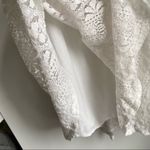 Hollister White Corset Back Mini Lace Dress Adjustable Straps large double lined Photo 6