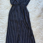 Navy striped romper Blue Photo 0