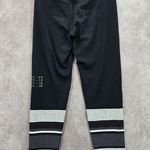 Lilybod  Black White  Geometric Stripe Cropped Active Legging Pant Bottom Small Photo 1