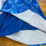 Adelyn Rae  Women’s Medium Blue Floral Tropical Sonia One Shoulder Dress Vaca Photo 10